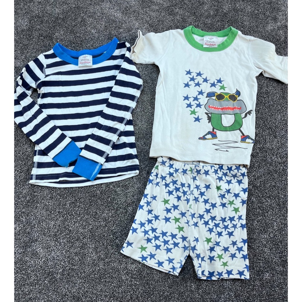 Hanna Andersson Boys Short Pajamas and extra top Size 10US/140cm